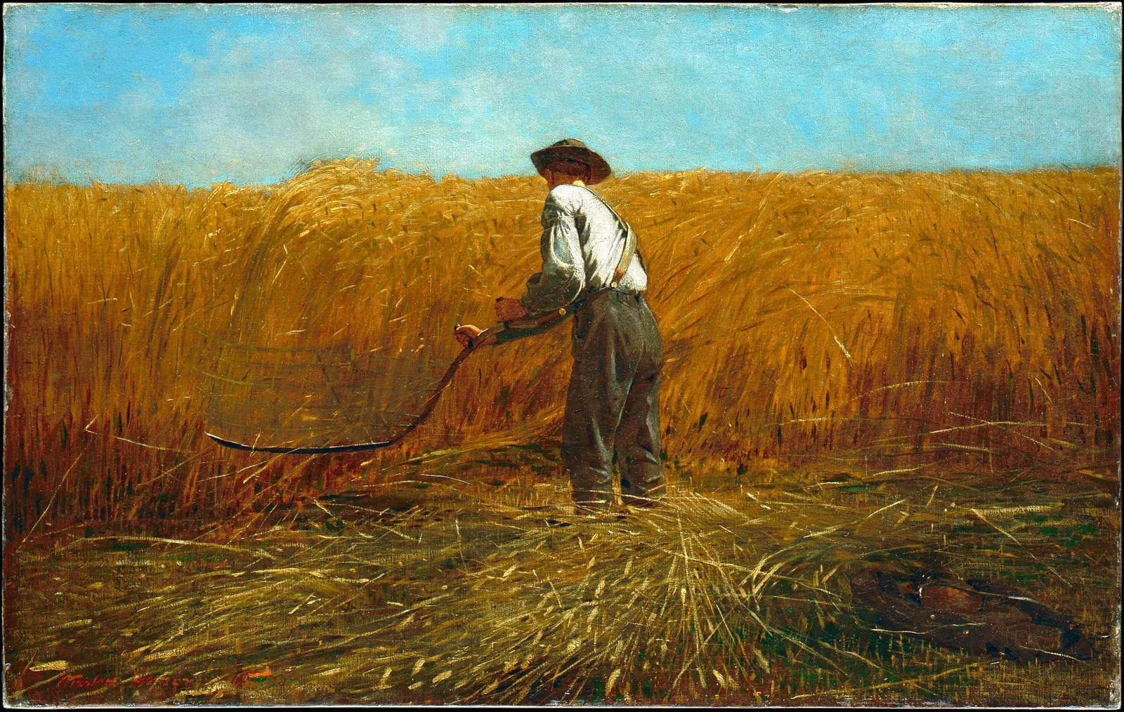 Winslow Homer, "The Veteran in a New Field", 1865